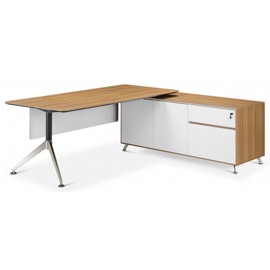 Nero Executive Desk With Return Storage 